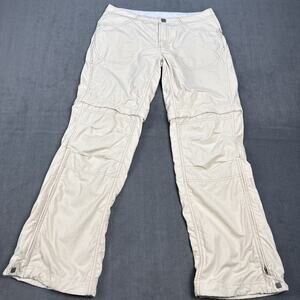 Mountain Hardwear Pants Womens 8 Short Khaki Nylon Convertible Zip-Off Shorts